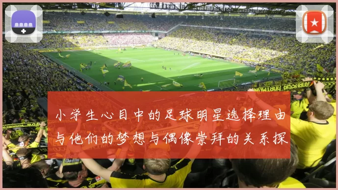 小学生心目中的足球明星选择理由与他们的梦想与偶像崇拜的关系探讨