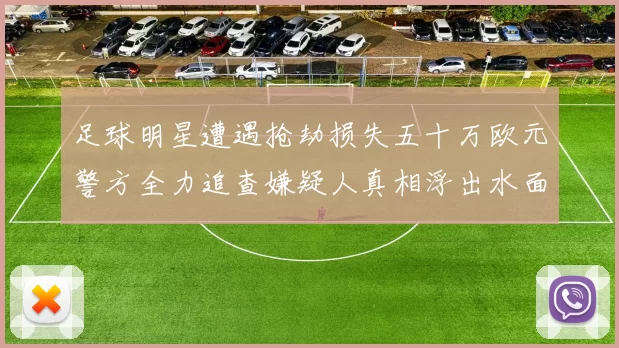 足球明星遭遇抢劫损失五十万欧元警方全力追查嫌疑人真相浮出水面